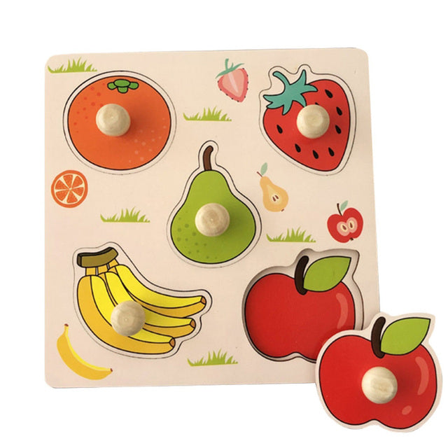 Children's Cartoon Wooden Puzzle Toy for Early Learning