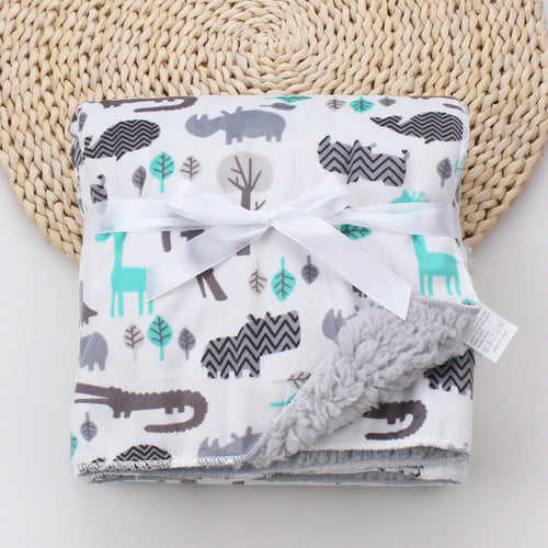 Cartoon Printed Baby Blanket