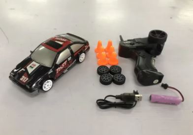 RC drift car toy complete set contents packaging