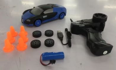 RC drift car remote control toy blue and black racing car for kids aged 6 plus
